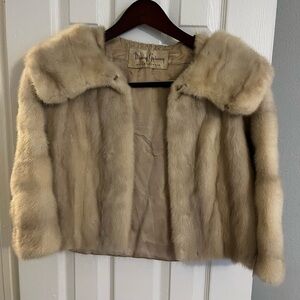 Vintage Cropped Fur Coat